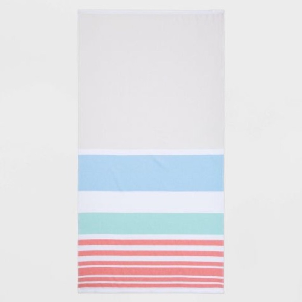 2 Pack of Sand Resist 6 foot Beach Towel - Sun Squad™